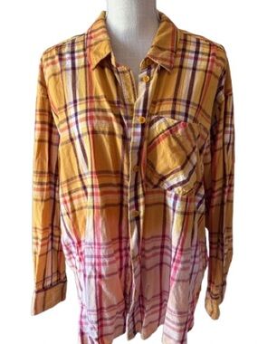 Yellow Plaid Shirt- Harry Potter, “I Solemnly Swear That I’m Up To No Good” XXXL